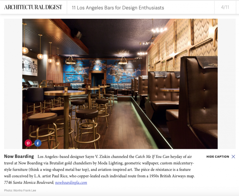 Architectural Digest 11 Bars for Design Enthusiasts Sayre V. Ziskin